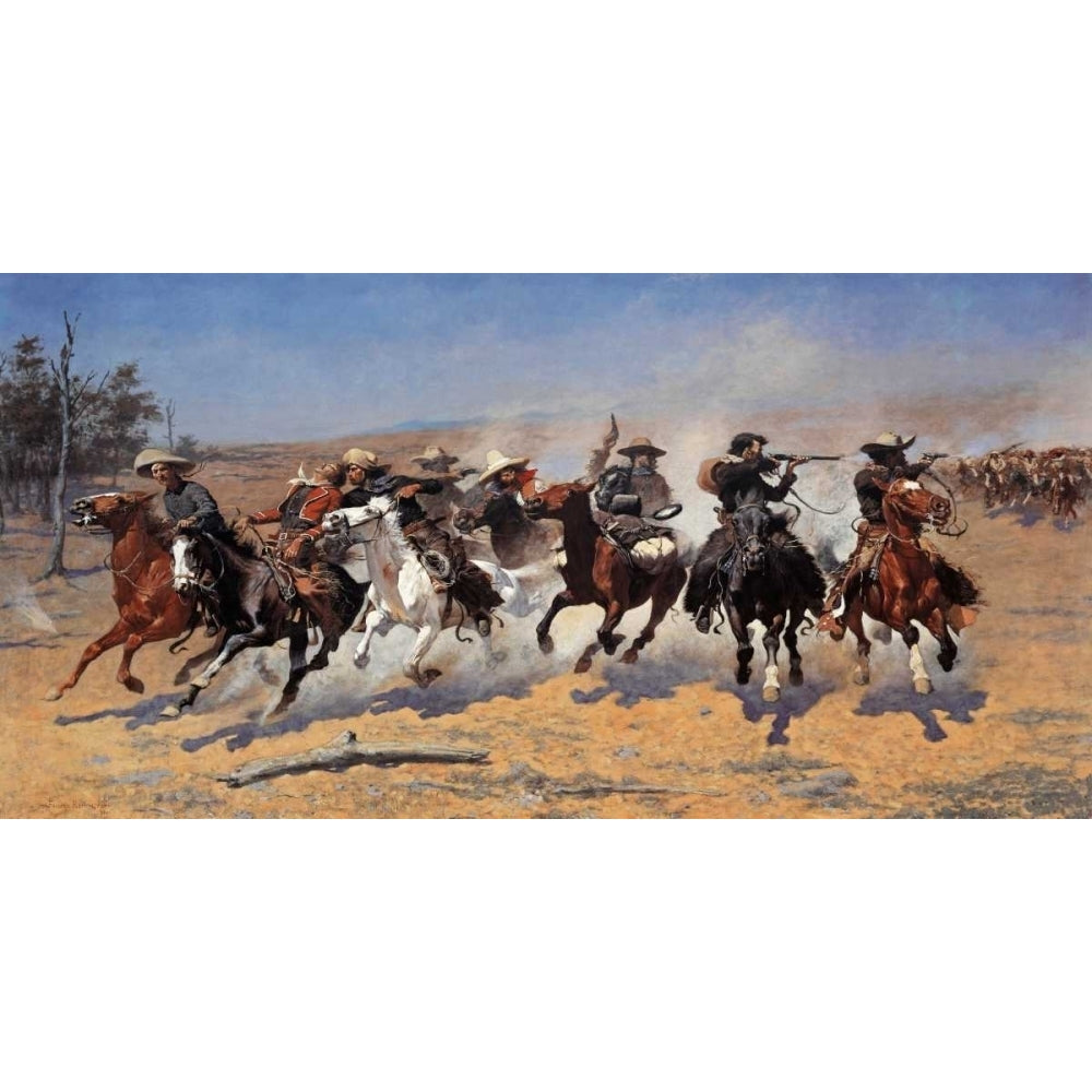 A Dash For Timber Poster Print by Frederic Remington Image 1