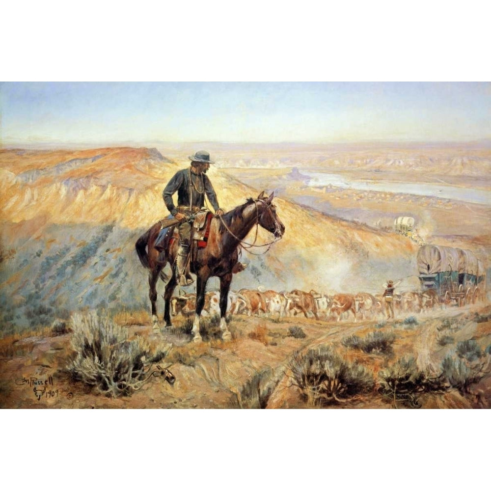 The Wagon Boss Poster Print by Charles M. Russell Image 1