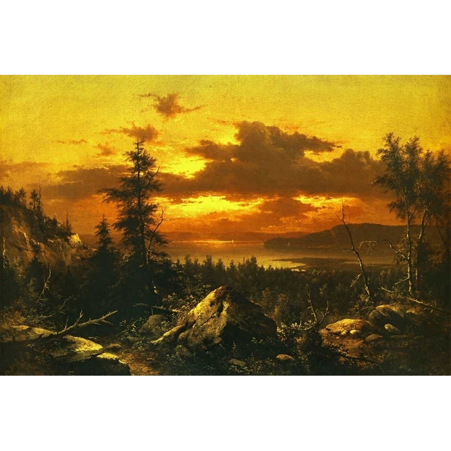 Sunset Glow Poster Print by Albert Bierstadt Image 1