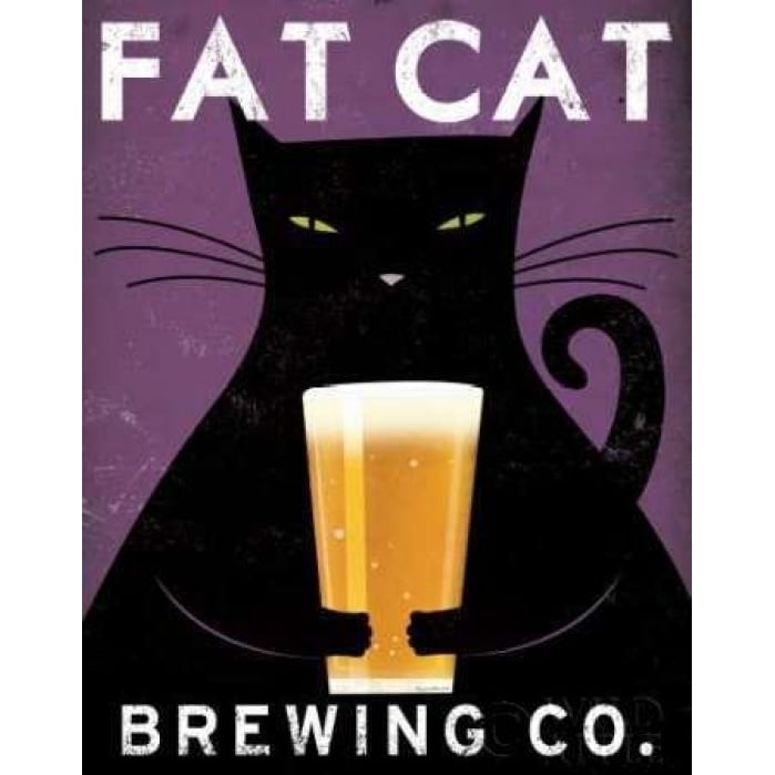 Cat Brewing no City Poster Print by Ryan Fowler Image 1