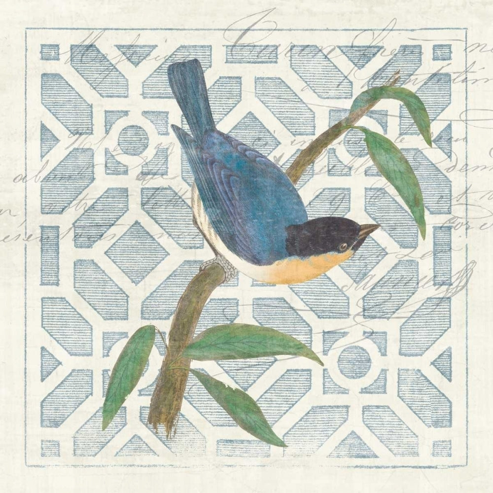 Monument Etching Tile I Blue Bird Poster Print by Wild Apple Portfolio Image 2