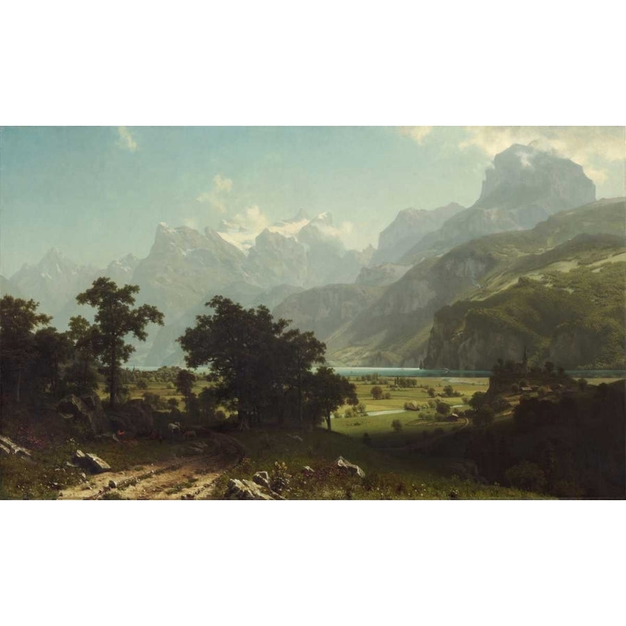 Lake Lucerne Poster Print by Albert Bierstadt Image 1