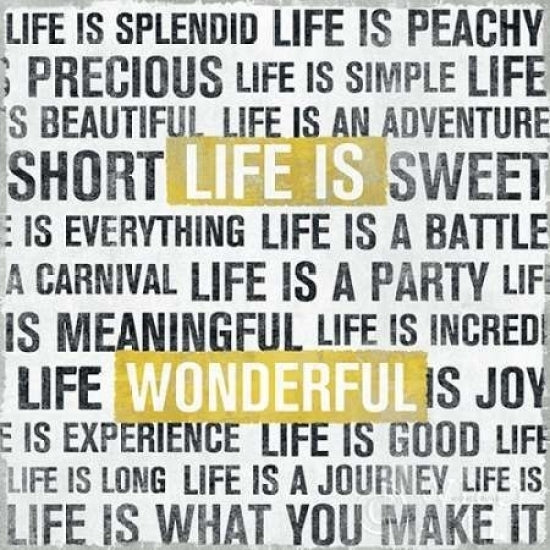 Life Is Yellow Poster Print by Michael Mullan Image 1