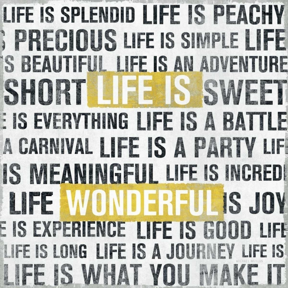 Life Is Yellow Poster Print by Michael Mullan Image 2