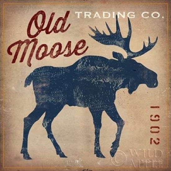 Old Moose Trading Co. - Tan Poster Print by Ryan Fowler Image 1