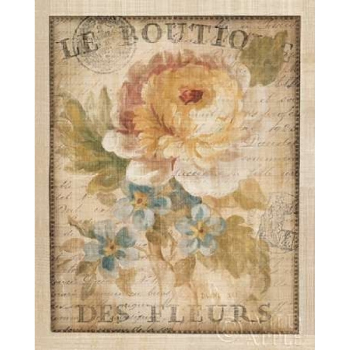 Parisian Flowers I Poster Print by Danhui Nai Image 1