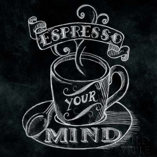 Espresso Your Mind No Border Poster Print by Mary Urban Image 1