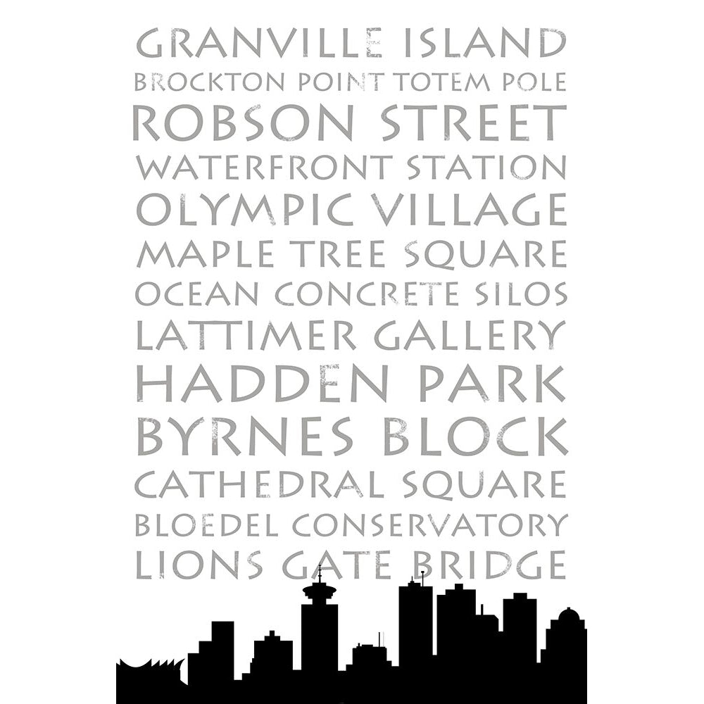 Vancouver Skyline Poster Print by Anna Quach Image 1