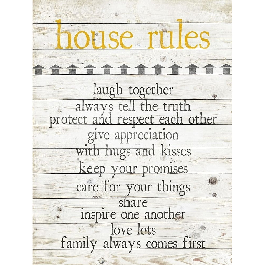 House Rules Poster Print by Anna Quach Image 1