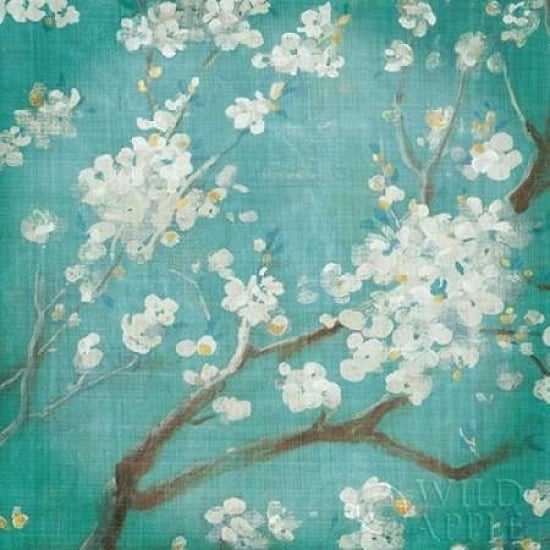 White Cherry Blossoms I Poster Print by Danhui Nai Image 1