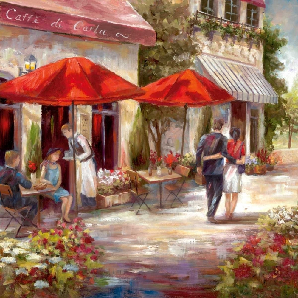 Cafe Afternoon I Poster Print by Nan Image 2