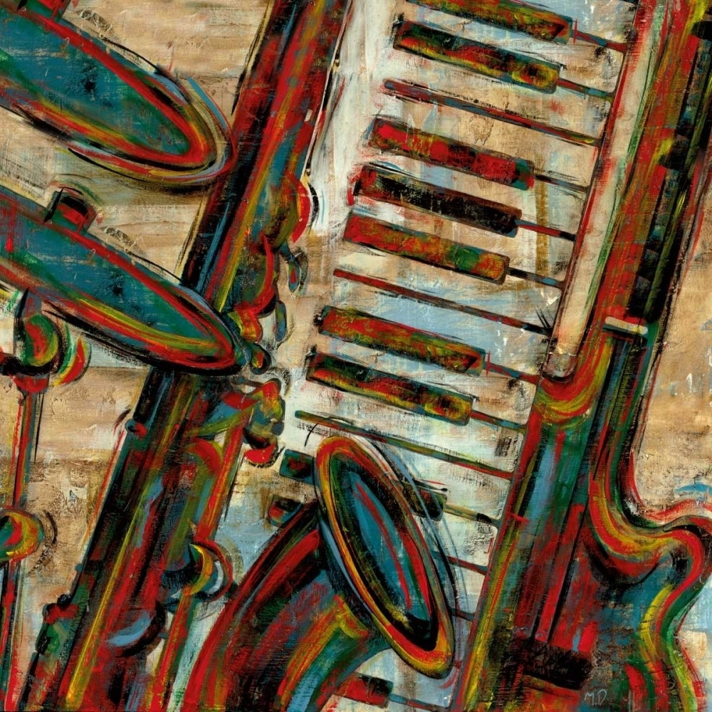 Jazz Montage Poster Print by Maria Donovan Image 1