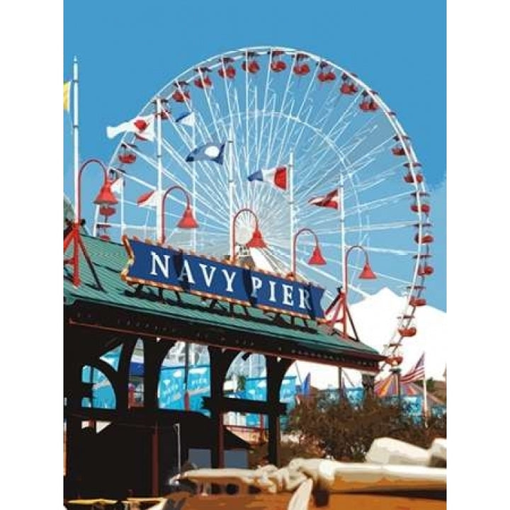 Navy Pier Poster Print by Kelly Donovan Image 1