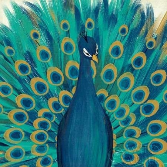 Proud as a Peacock I Poster Print by Veronique Charron Image 1