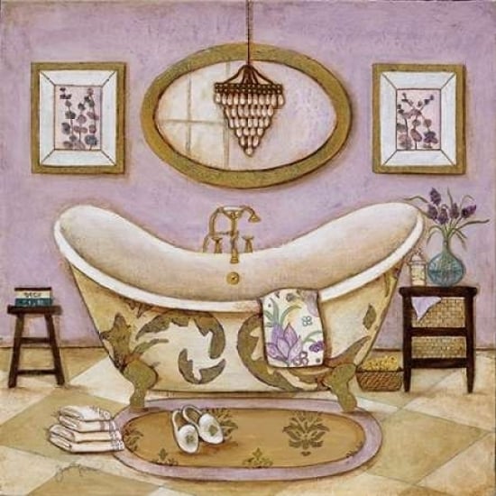 Lavender Bath II Poster Print by Tava Studios Image 1