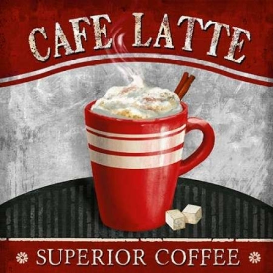 Cafe Latte Poster Print by Conrad Knutsen Image 1