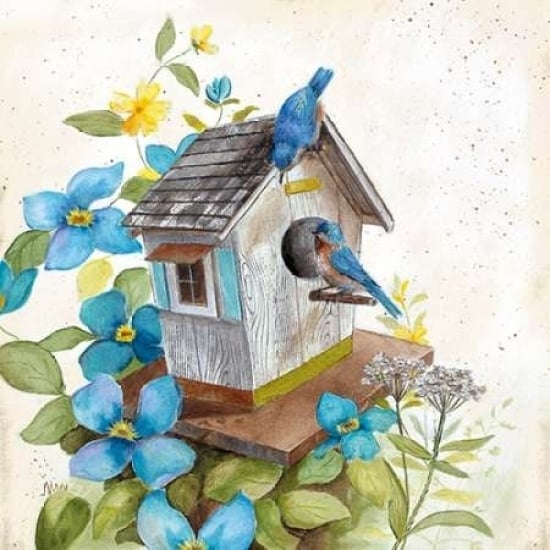 Bluebirds Poster Print by Nan Image 1