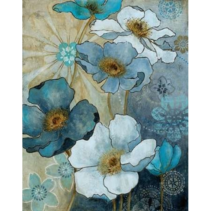 Blue Denim Garden I Poster Print by Carol Robinson Image 1