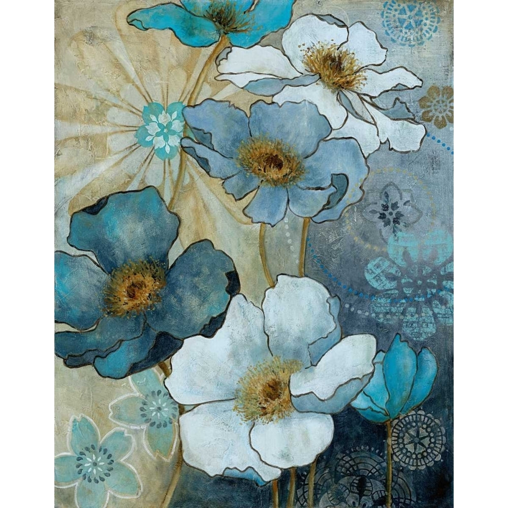 Blue Denim Garden I Poster Print by Carol Robinson Image 2