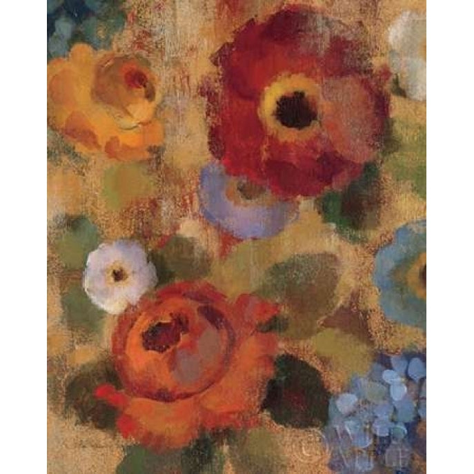 Jacquard Floral II Crop Poster Print by Silvia Vassileva Image 1