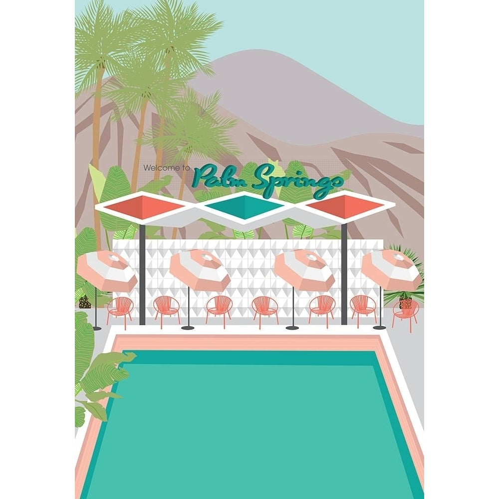 Welcome to Palm Springs Poster Print by Jen Bucheli 15291C Image 1