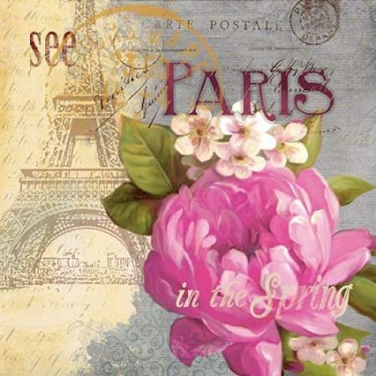 Paris in the Spring I Poster Print by Carol Robinson Image 1