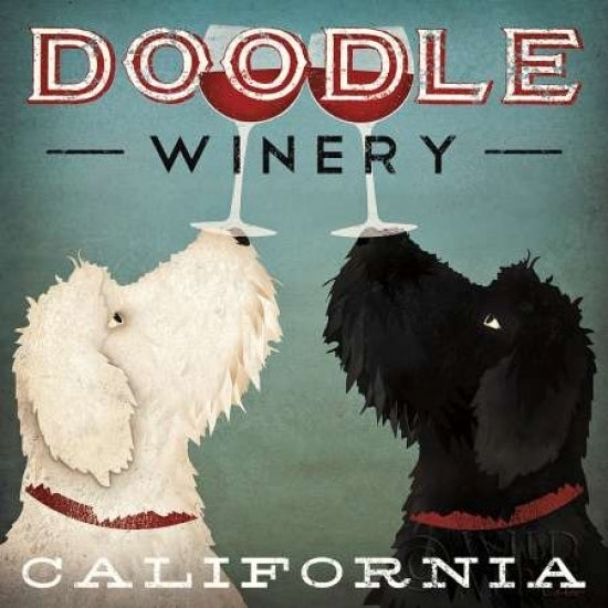 Doodle Wine Poster Print by Ryan Fowler Image 1