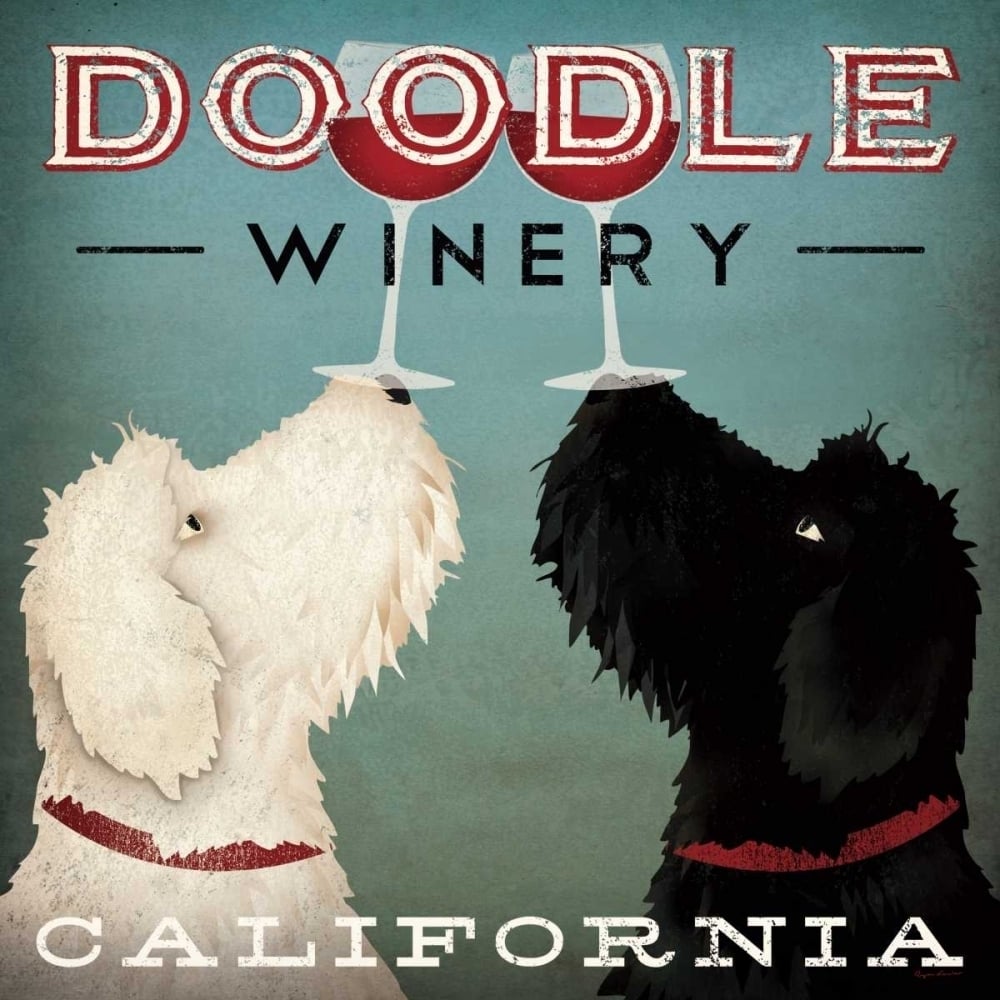 Doodle Wine Poster Print by Ryan Fowler Image 1