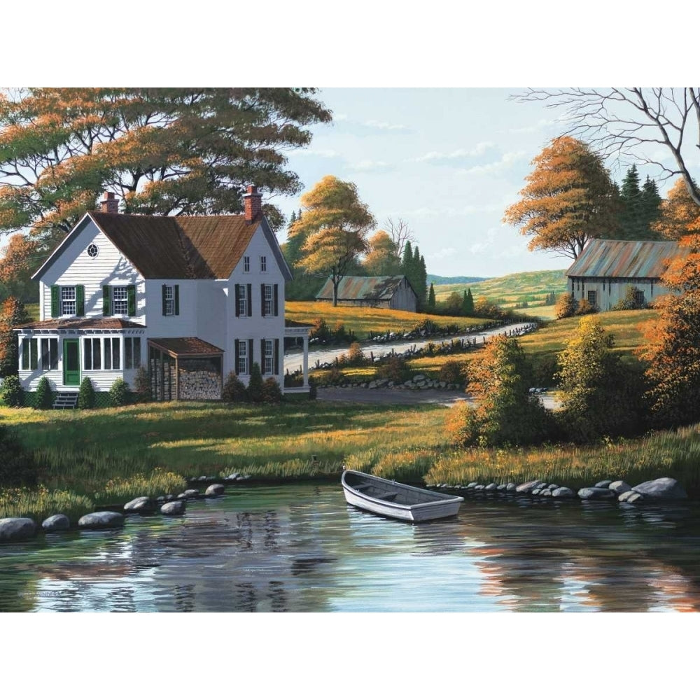 Along the Riverbank Poster Print by Bill Saunders Image 1