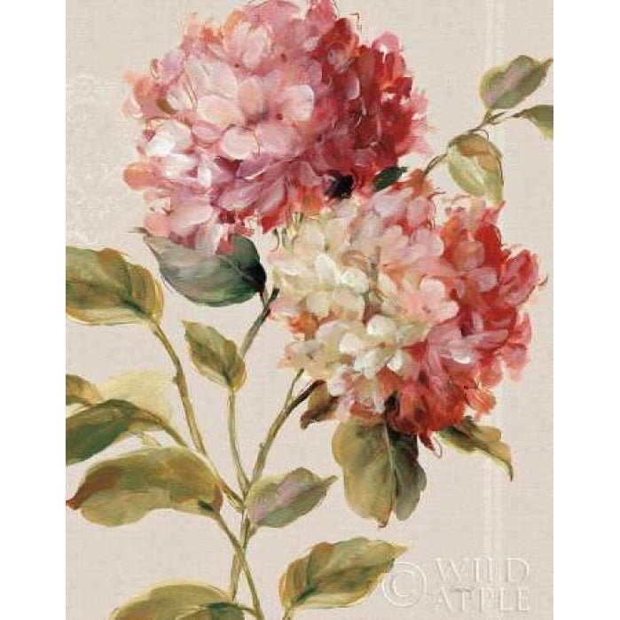 Harmonious Hydrangeas Linen Poster Print by Lisa Audit Image 1