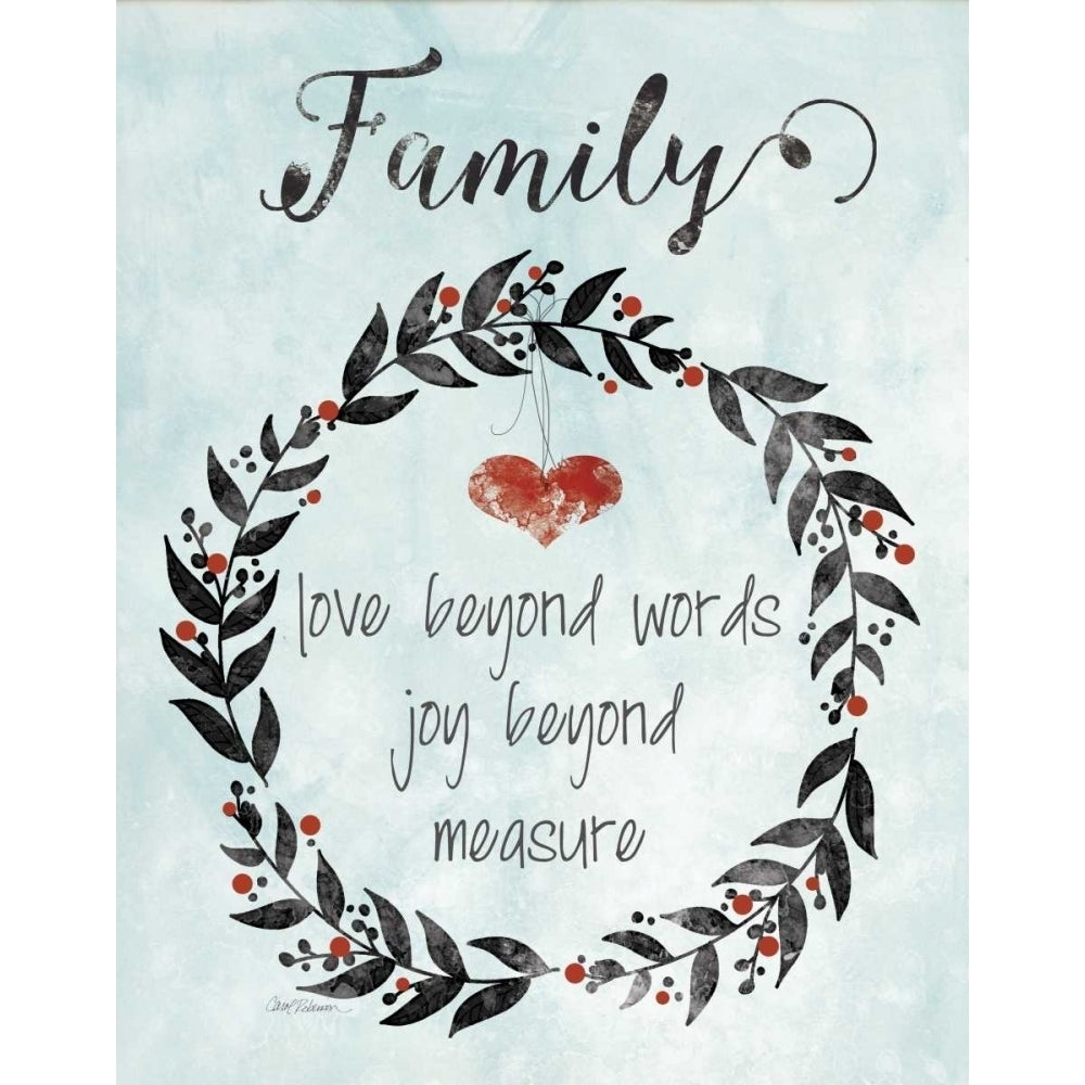 Family Heart Poster Print by Carol Robinson Image 2