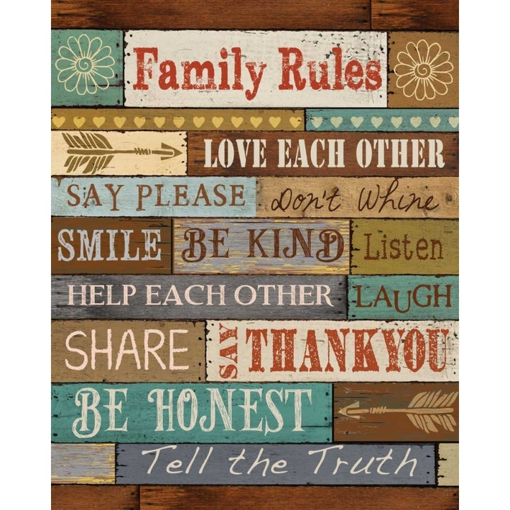 Family Rules Poster Print by Conrad Knutsen Image 2