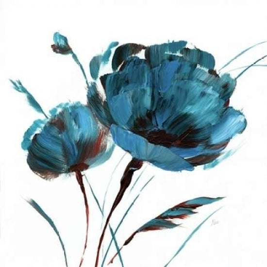 Blue Poppy Splash I Poster Print by Nan Image 1