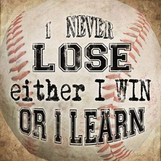 Baseball Quote Poster Print by Katrina Craven Image 1