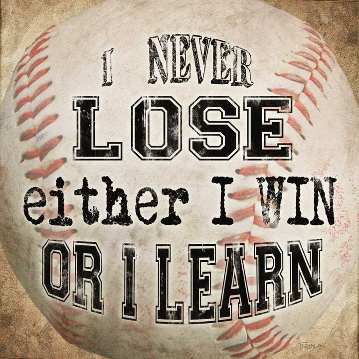 Baseball Quote Poster Print by Katrina Craven Image 2