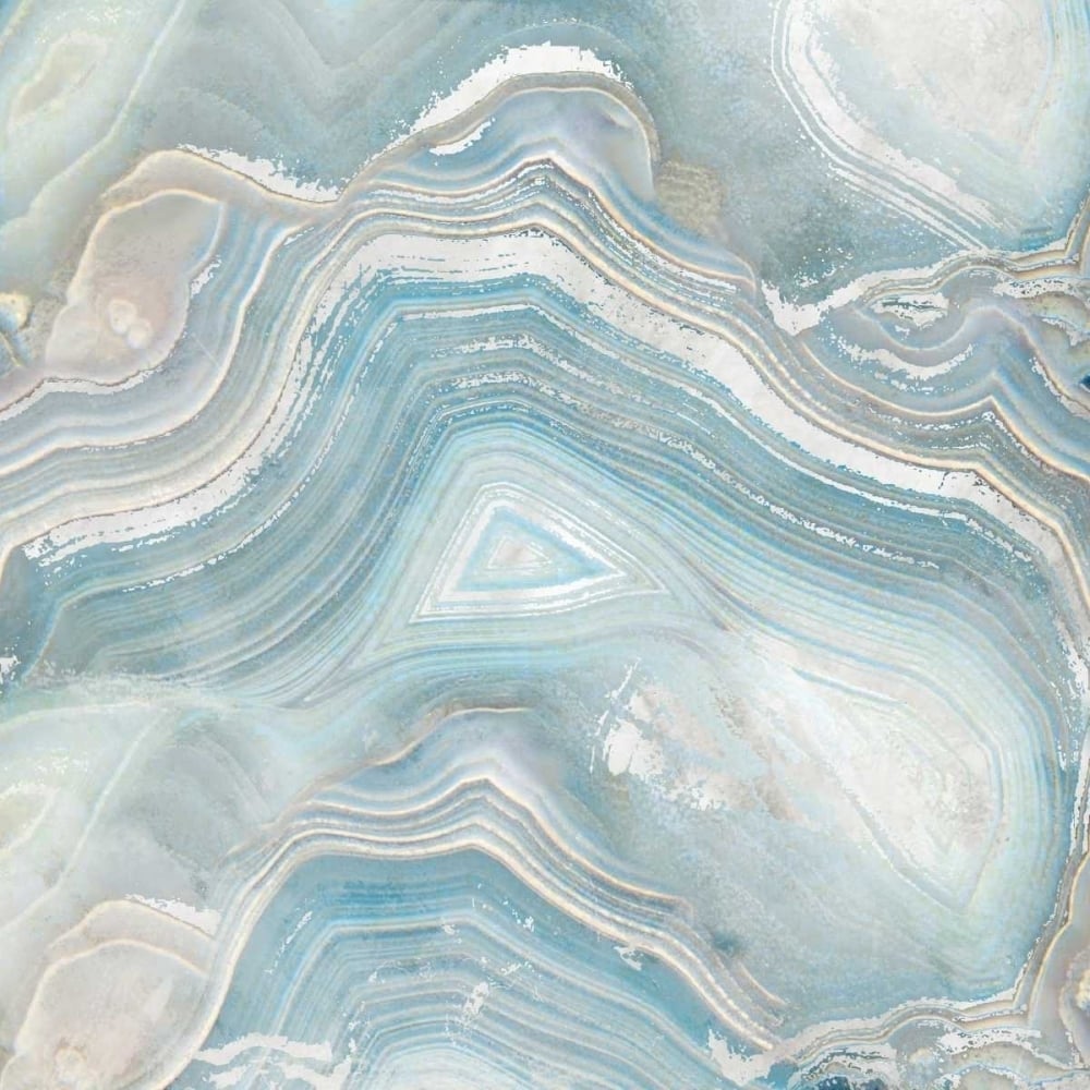 Agate in Blue I Poster Print by Nan Image 1