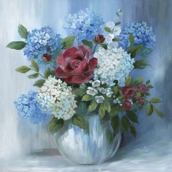 Hydrangea Arrangement Poster Print by Nan Image 1