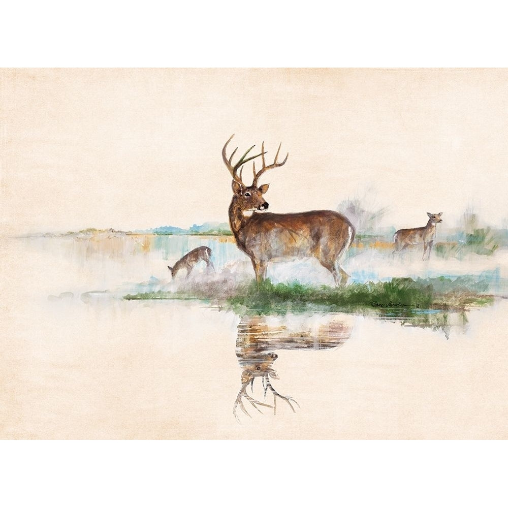 Misty Deer Poster Print by Ruane Manning Image 2