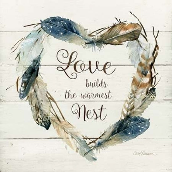 Feather Love Nest Poster Print by Carol Robinson Image 1