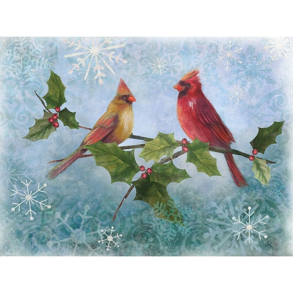 Winter Cardinal Duet II Poster Print by Nan Image 1