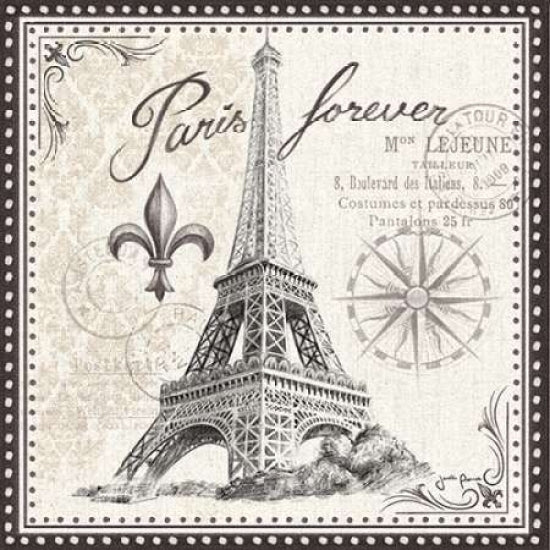 Bonjour Paris III Poster Print by Janelle Penner Image 1