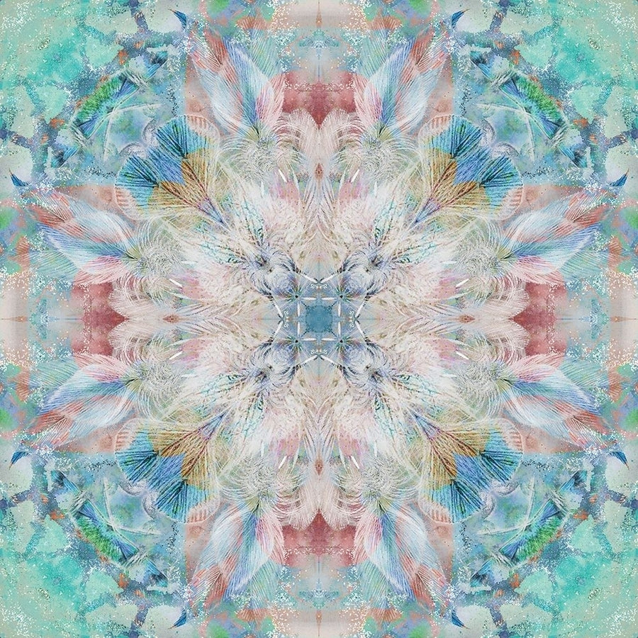 Kaleidoscope Feathers Poster Print by Nan Image 1