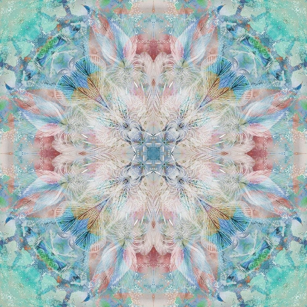 Kaleidoscope Feathers Poster Print by Nan Image 2