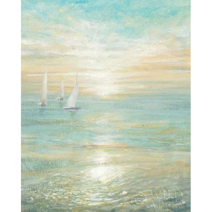 Sunrise Sailboats I Poster Print by Danhui Nai Image 1