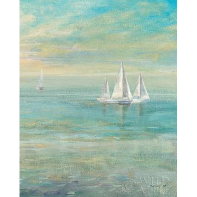 Sunrise Sailboats II Poster Print by Danhui Nai Image 2