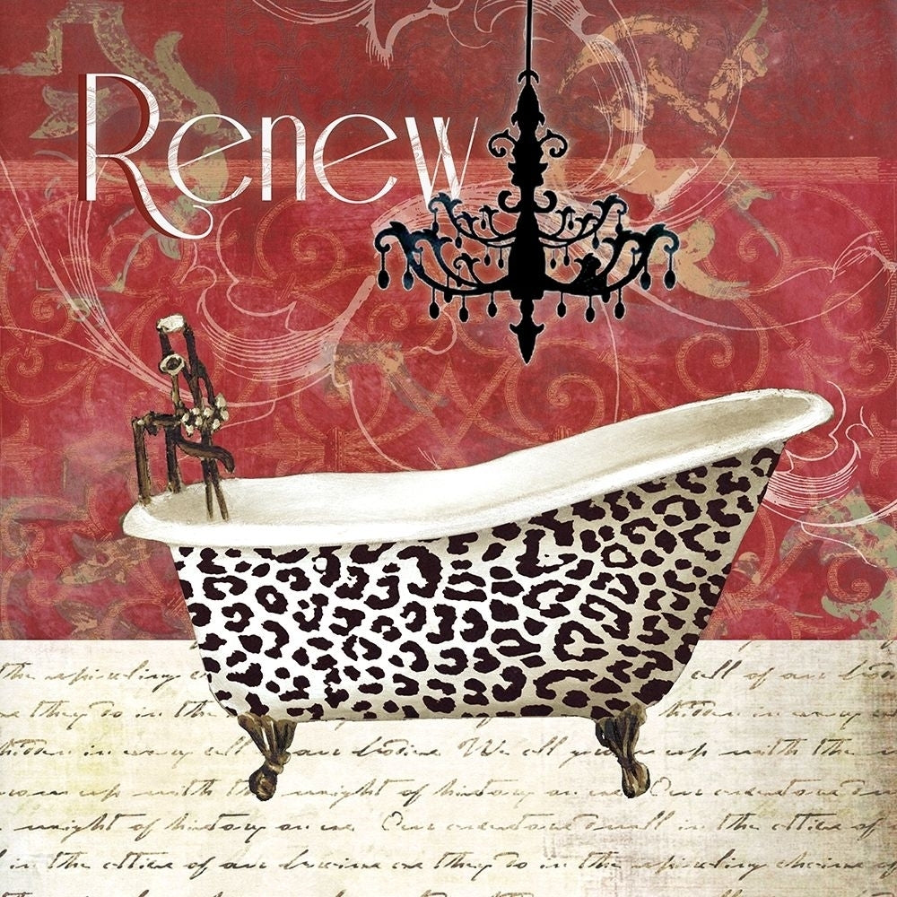 Cheetah Bath Poster Print by Carol Robinson Image 2