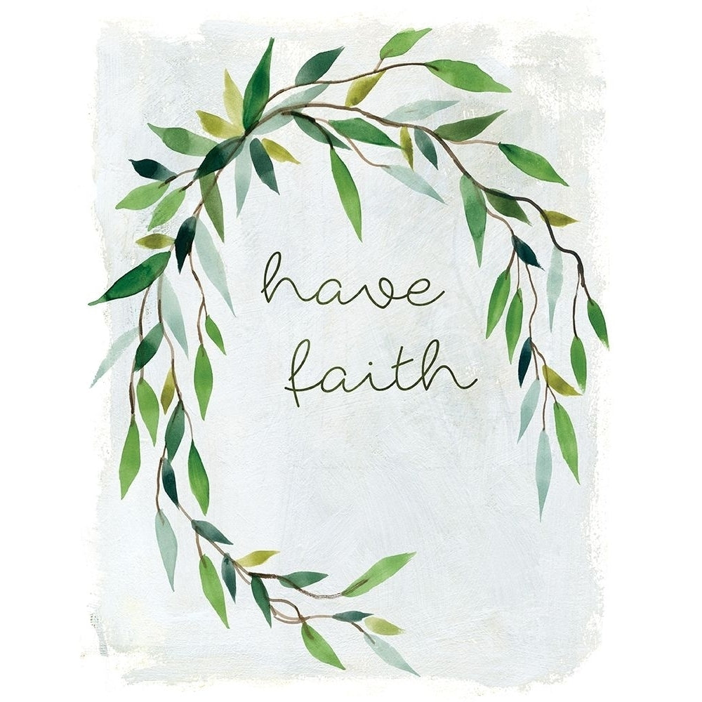 Faith Greenery Poster Print by Carol Robinson Image 2