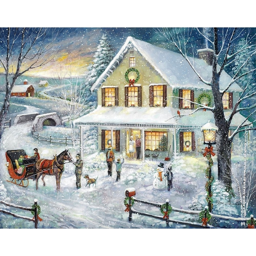 Christmas Visit Poster Print by Ruane Manning Image 1