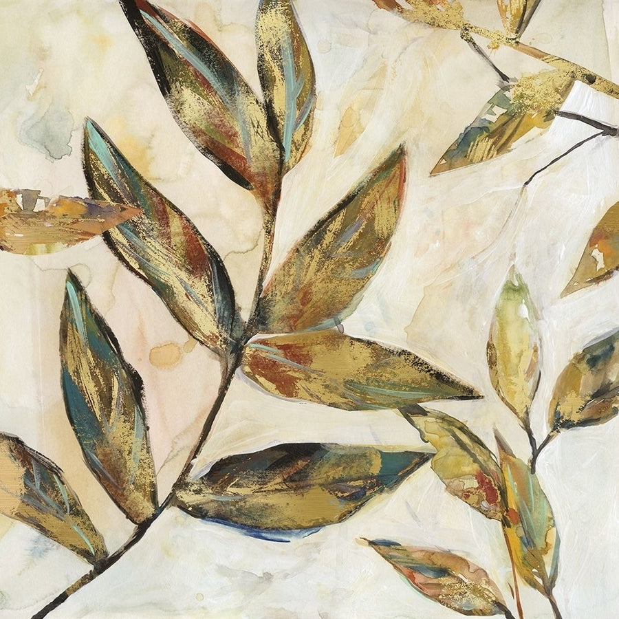 Gilded Leaves I Poster Print by Carol Robinson Image 1