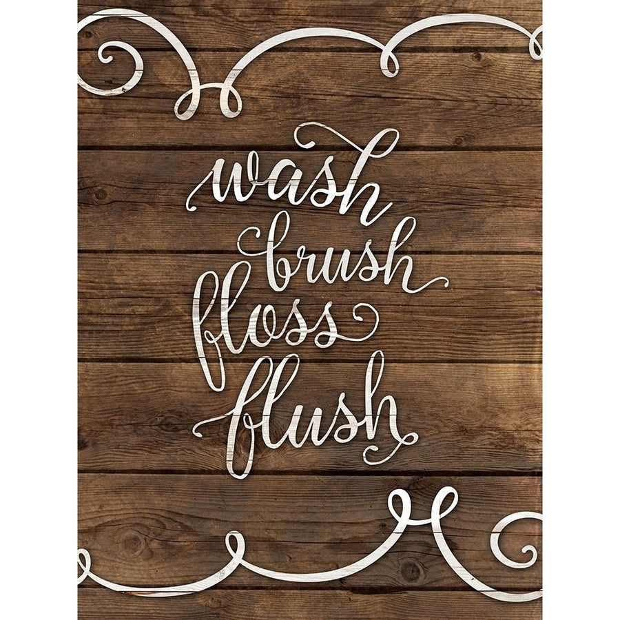 Wash Brush Floss Poster Print by Amanda Murray Image 1